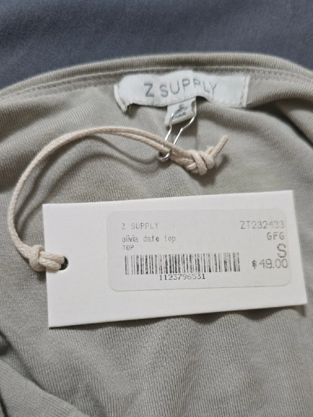 Z Supply Halter Chemise Slip in Light Beige